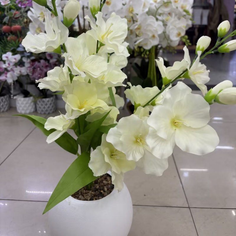 Artificial potted plants, artificial flowers, fake flowers, Ins-style home decoration, green plants, display Windows, display cabinets and ornaments details Picture