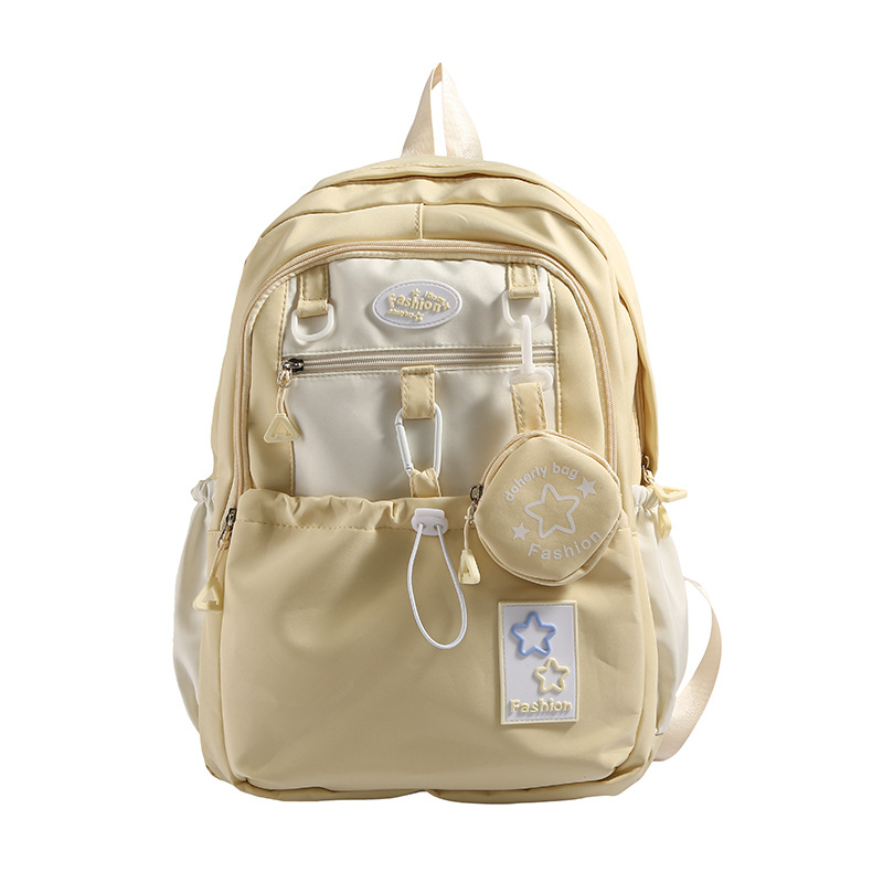 cross-border factory backpack women's 2025 new schoolbag korean style middle school students large capacity good-looking backpack Specification drawing