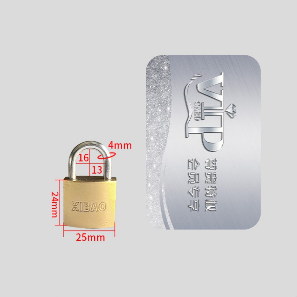 single open open lock, one-word imitation copper multi-key multi-specification imitation copper padlock student household dormitory cabinet lock head details Picture