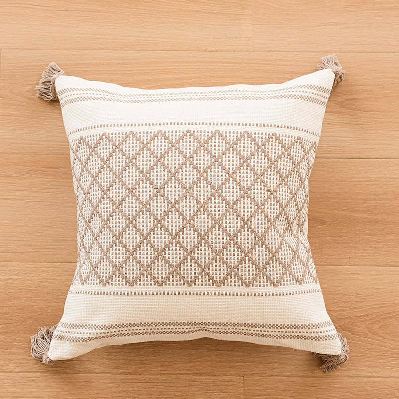 Cartoon version corduroy pillow cover, short plush material pillow cover, one-piece design, soft, comfortable and cute pillow home decoration 10
