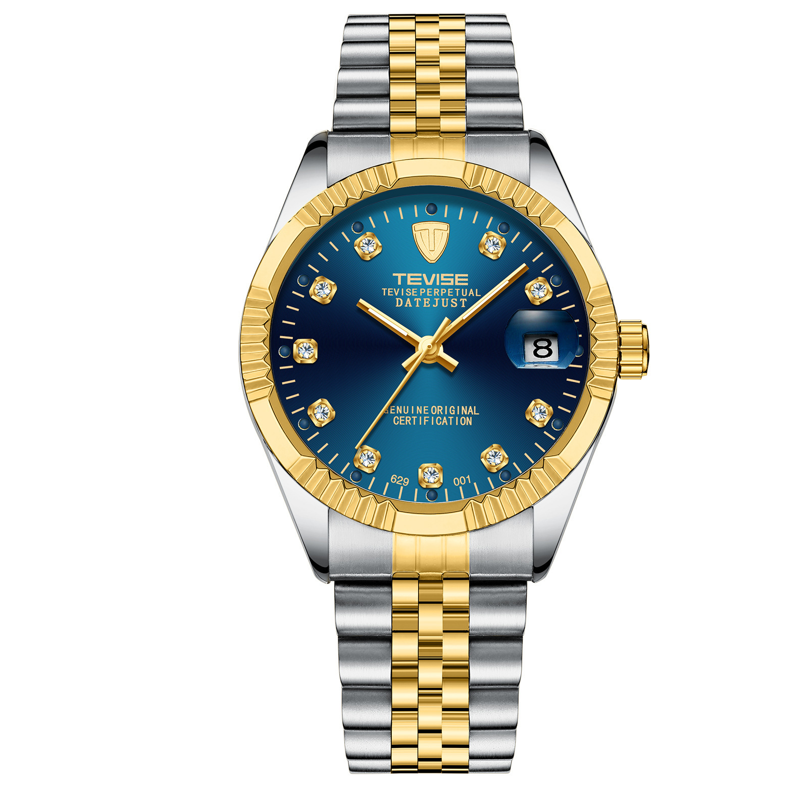 tevise men's watch 629 luminous wholesale tiktok stainless steel mechanical luminous men's watch Item Picture