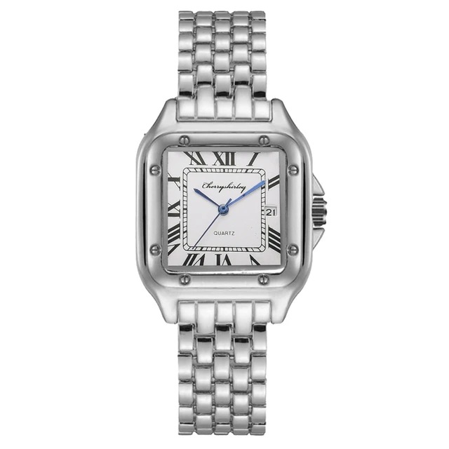 hot-selling new products square simple design couple quartz watch fashion stainless steel women's watch set Application Scenario