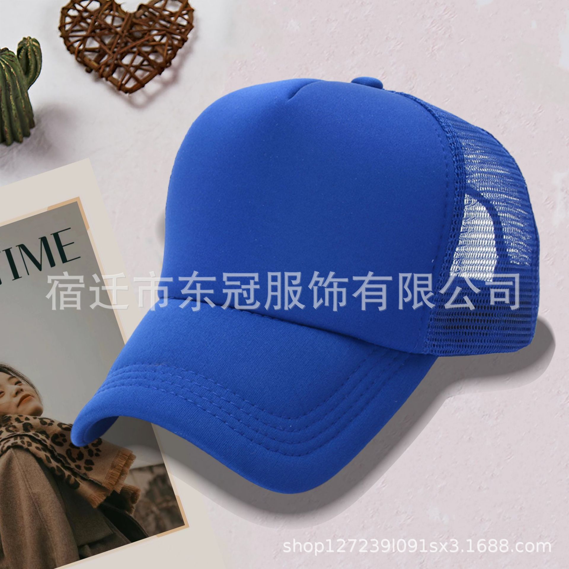 sponge mesh cap customized small batch printing embroidery outdoor traveling-cap advertising cap sun-proof breathable hat full figure