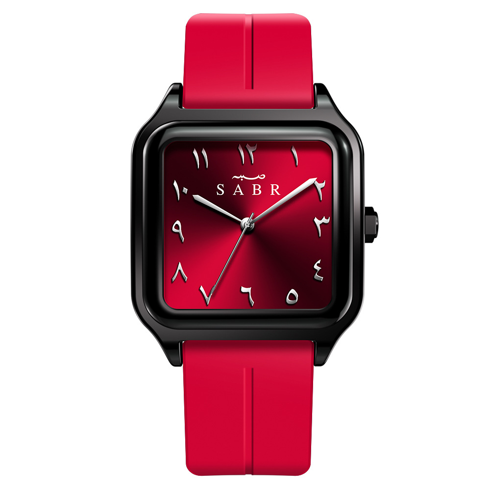 sabr men's and women's middle east arabic digital watch 2025 new fashion watch waterproof men's and women's quartz watch full figure