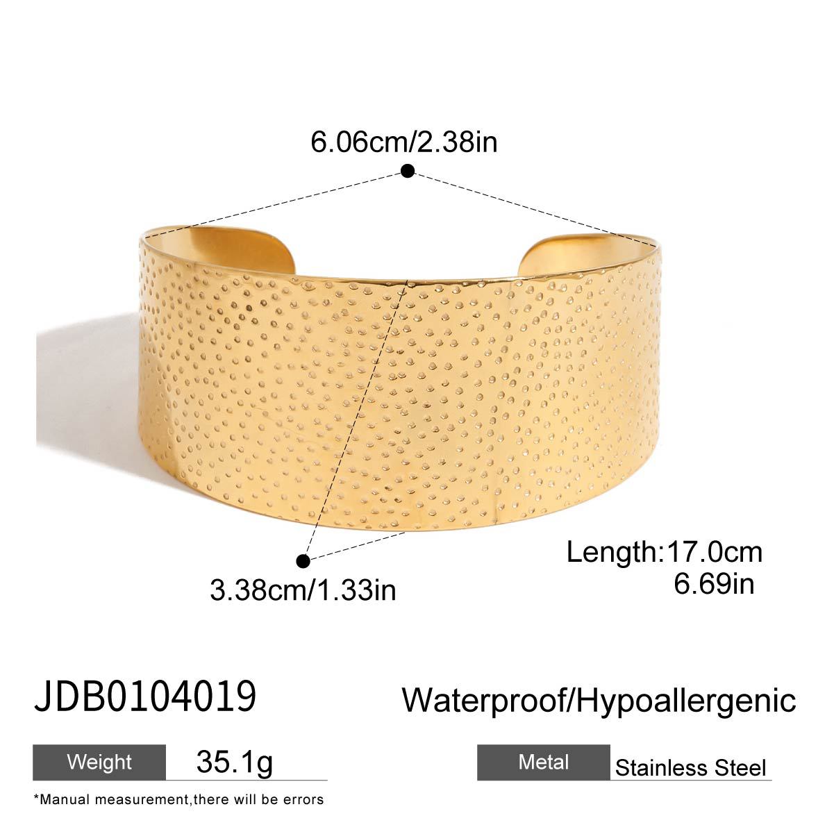 jie ding titanium steel no fading bracelet women's high-grade jewelry 18k gold-plated stainless steel ornament cross-border hot bracelet details Picture