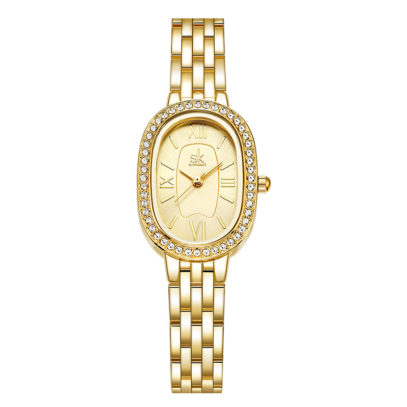 sk women's watch female niche high-grade zircon shenzhen watch cross-border foreign trade hot quartz watch waterproof women's watch Specification drawing