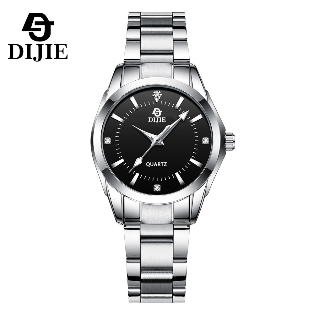 trendy brand men's and ladies' watches simple steel belt quartz watch elegant watch men's good-looking couple light luxury watch full figure