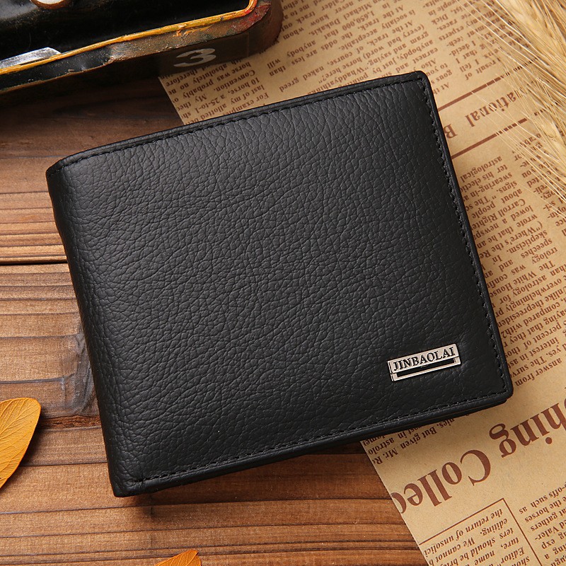 cross-border hot selling short men's wallet pu wallet coin purse wallet wallet wallet zipper wallet bag one piece dropshipping details Picture