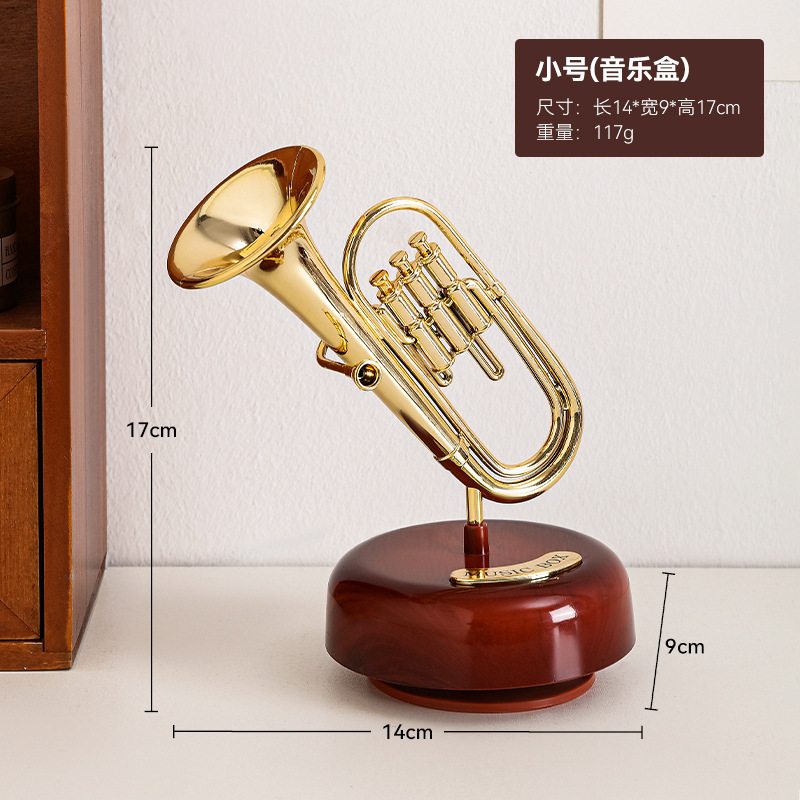 retro phonograph decoration creative living room home hallway desktop music box nostalgic decoration niche high sense details Picture