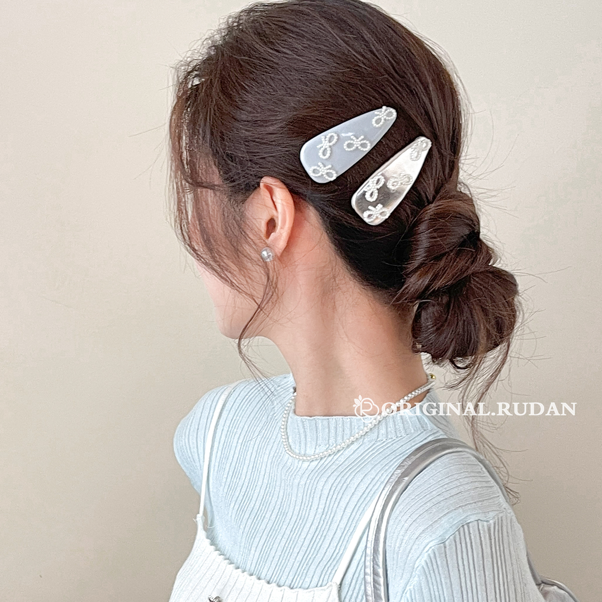 发夹/鲨鱼夹/新年红色发夹/抓夹/鸭嘴夹细节图