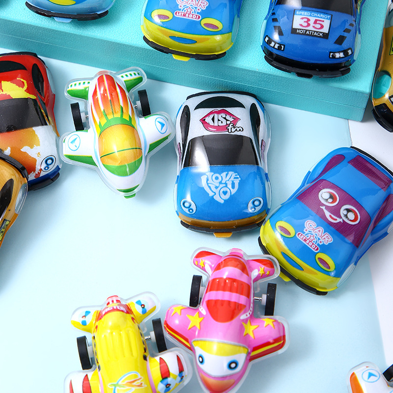 mini inertia car pull back car racing toy car small aircraft model drop-resistant boy small gift wholesale full figure