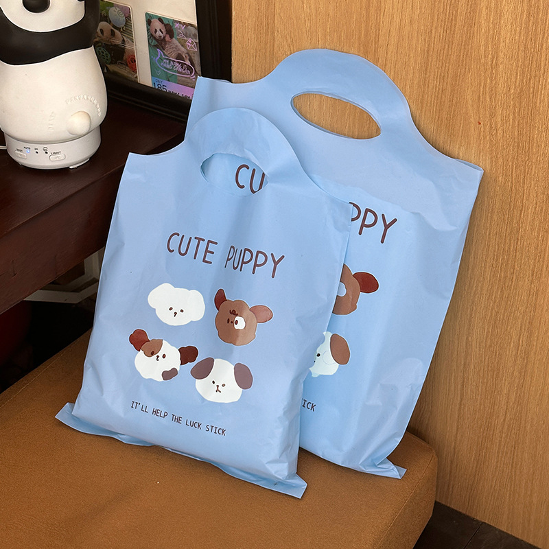 exquisite small gift bag cute cartoon bag clothing store handbag underwear children's clothing bag plastic bag y73 Item Picture