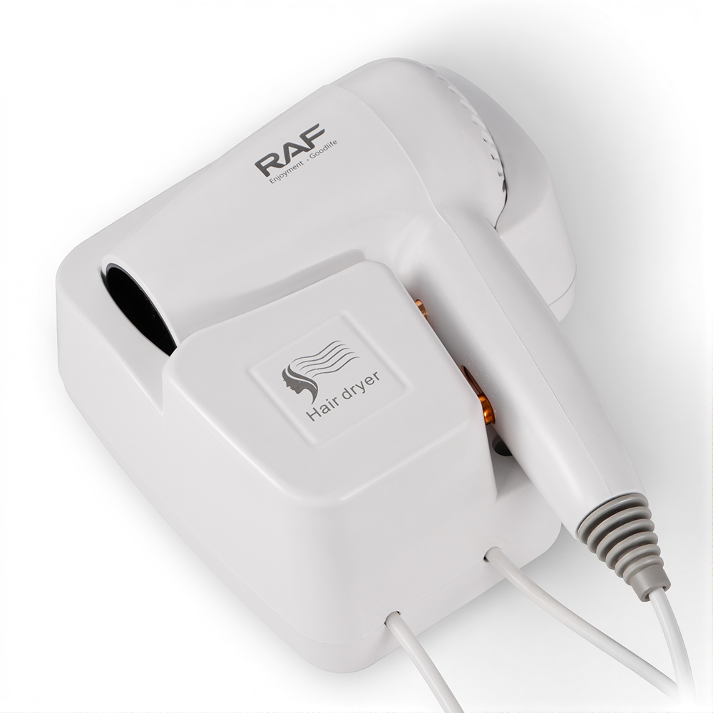 RAF European standard hotel hair dryer, commercial hotel wall-mounted hair dryer, bathroom high-power hair dryer Specification image