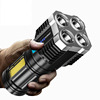 led four lights burst on power torch outdoor rechargeable special forces lighting multi-functional long shot one piece dropshipping full figure