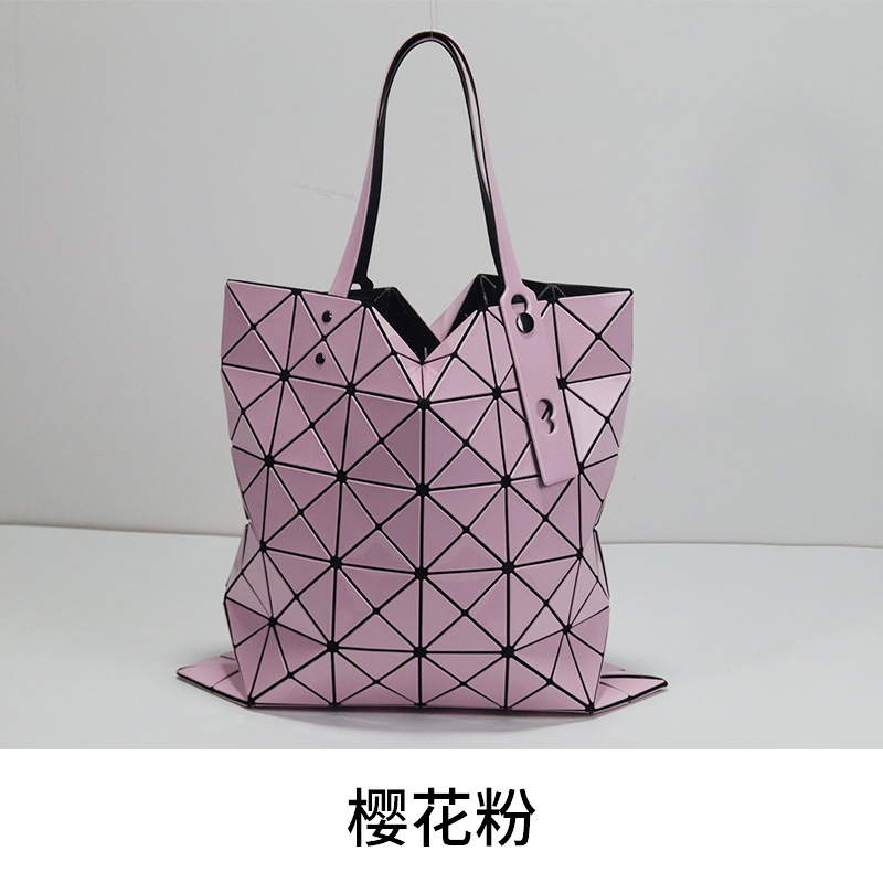 sanzhai original bag new summer shoulder bag classic six-grid women's bag geometric diamond pattern bag hand-held tote life bag Specification drawing
