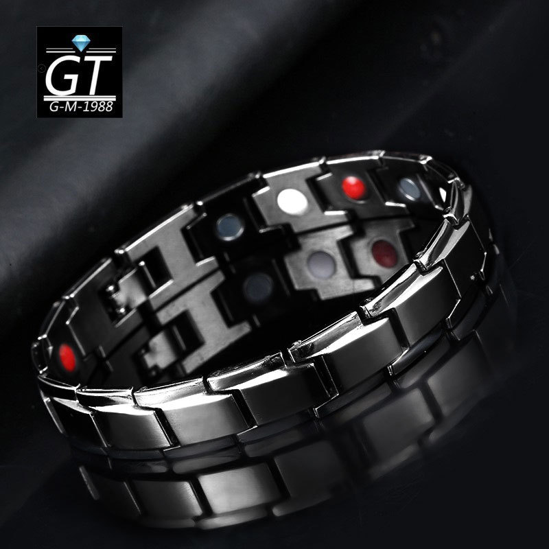 amazon cross-border hot detachable magnet bracelet men's european and american men's metal couple jewelry bracelet bracelet Specification drawing
