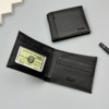 amazon cowhide men's wallet first layer short cowhide men's wallet foreign trade factory in stock leather wallet details Picture