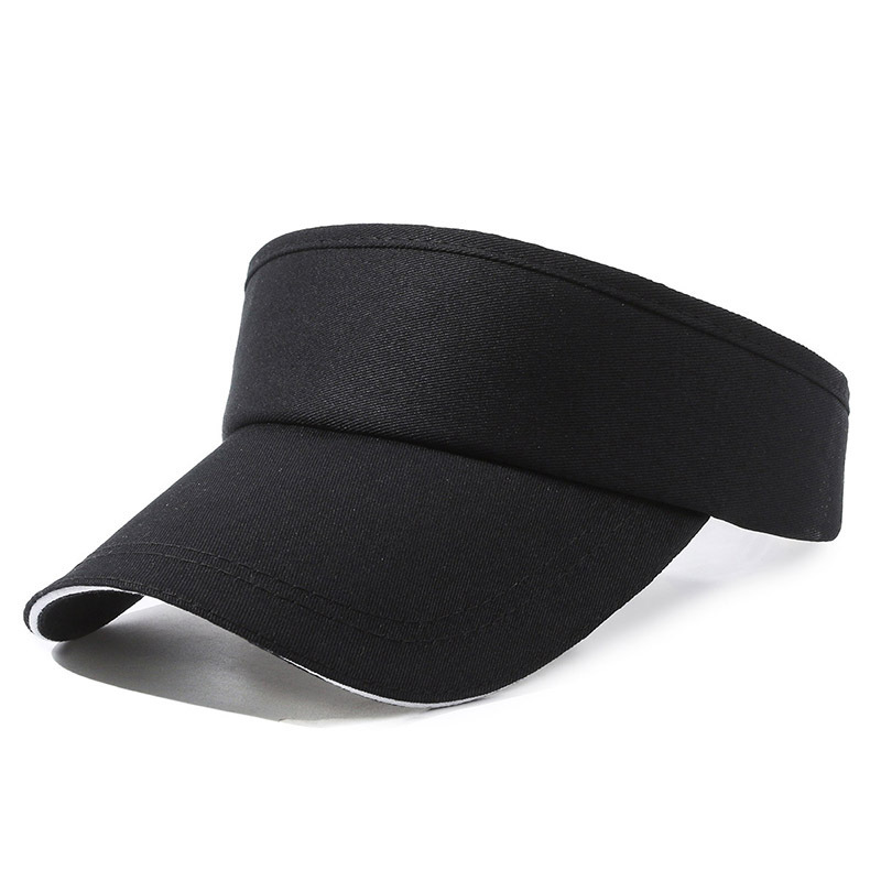 solid color light board topless hat printed logo outdoor sports sun-proof peaked cap summer travel agency advertising hat details Picture