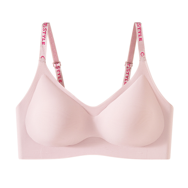 herbal initial color underwear english letter shoulder strap anti-gravity lifting female comfortable traceless ventilation gathering bra Application Scenario