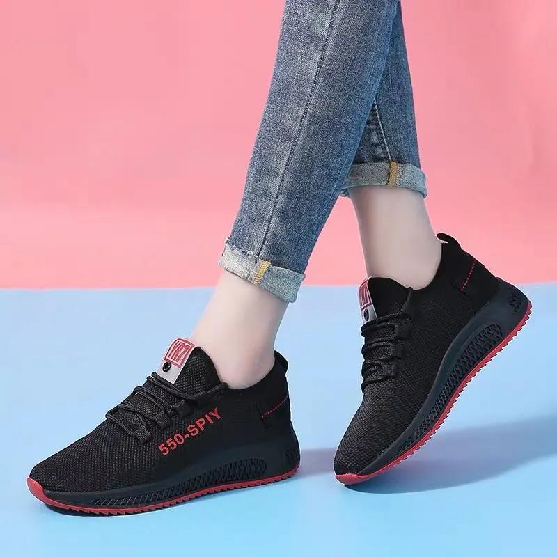 foreign trade new casual sneakers women's shoes stall wholesale mesh breathable korean style tide shoes cross-border export full figure