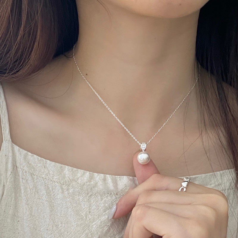 zhao lusi same style single diamond super flash necklace for women 2025 autumn high-grade light luxury titanium steel no fading clavicle chain wholesale Specification drawing