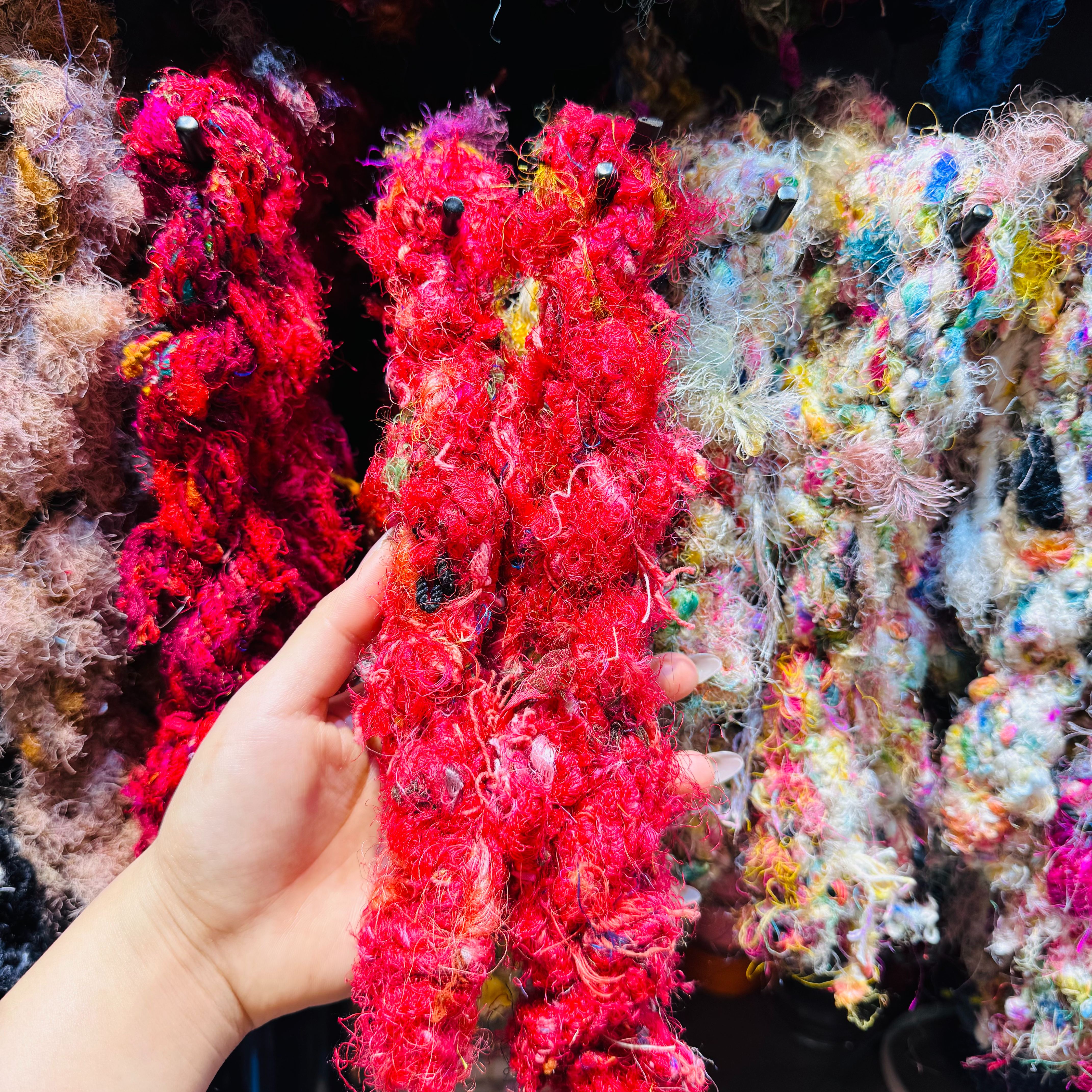 DIY imported new silk yarn, purely handcrafted DIY accessories, accessories, decorative bags, necklaces, bracelets, and accessories... 7 Item Picture