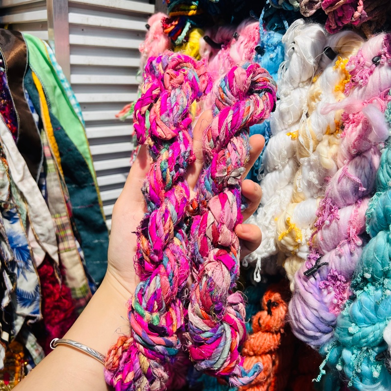 Rope and thread materials in stock: 72 # silk thread, braided rope, beaded elastic thread, DIY handmade materials
