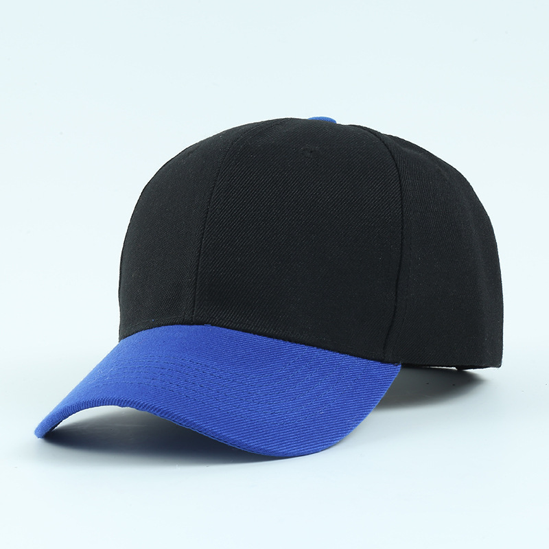 cross-border versatile black baseball cap men's peaked cap women's embroidered printed logo work cap advertising cap Item Picture