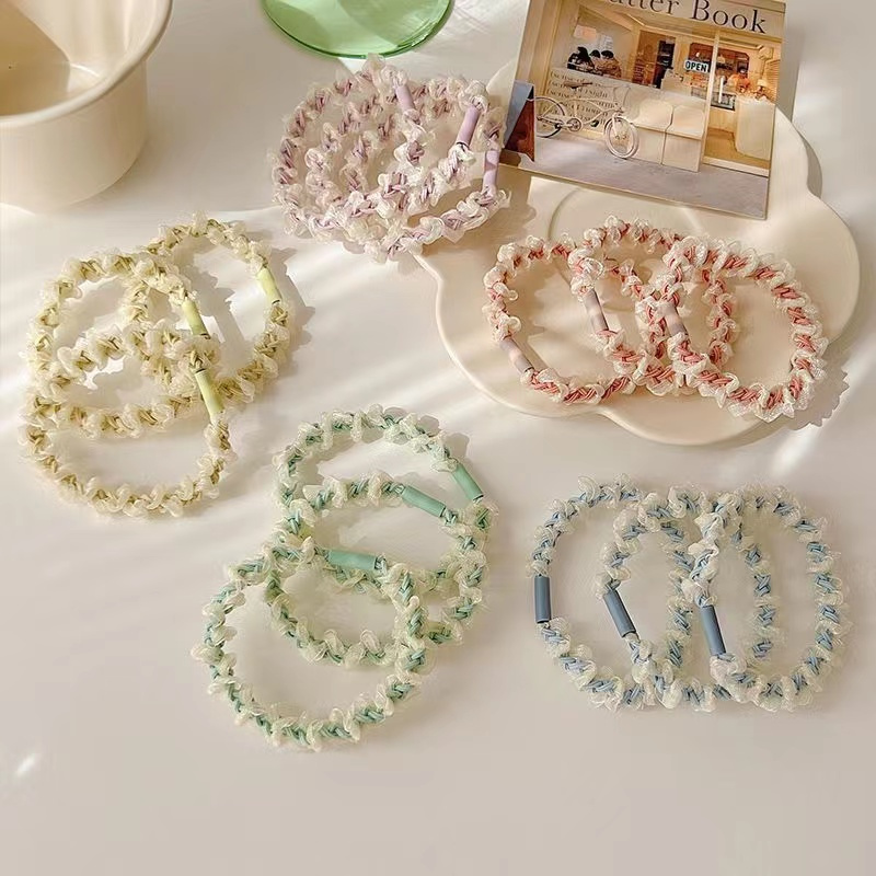 儿童发圈幼儿园头饰网纱发夹发网发夹发圈发网纱发圈多款可选
