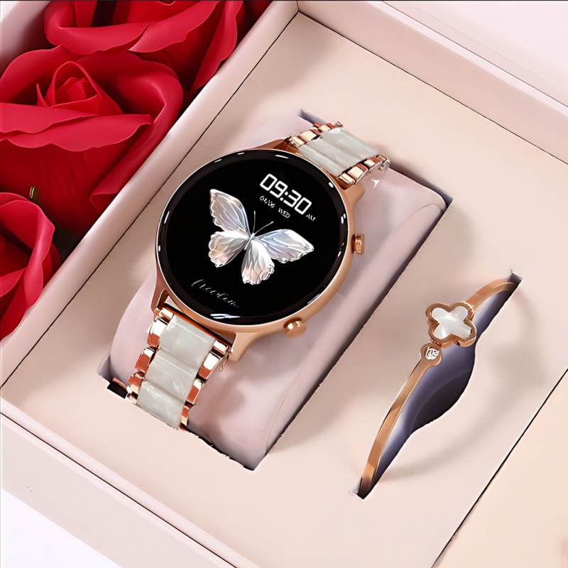 2025 new smart watch women's multi-functional bluetooth calling payment resin combination for valentine's day birthday gift details Picture