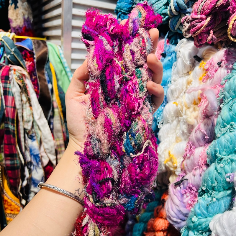 DIY imported new silk yarn, purely handcrafted. DIY accessories, decorations, bags, necklaces, bracelets, and accessories. 1 Specification image