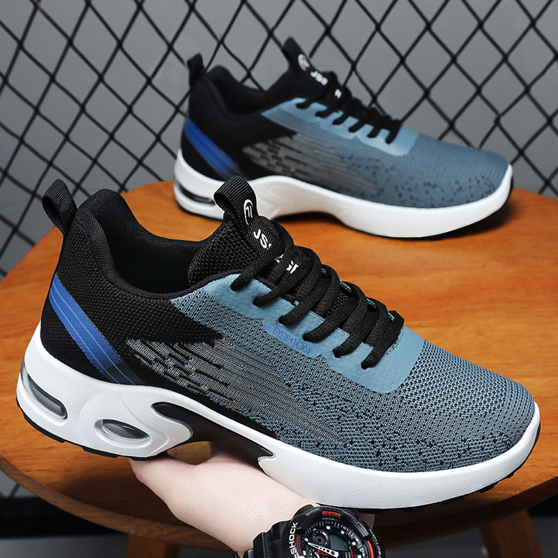 shoes men's summer new foreign trade men's shoes sneakers mesh breathable sneakers fashion casual running shoes details Picture