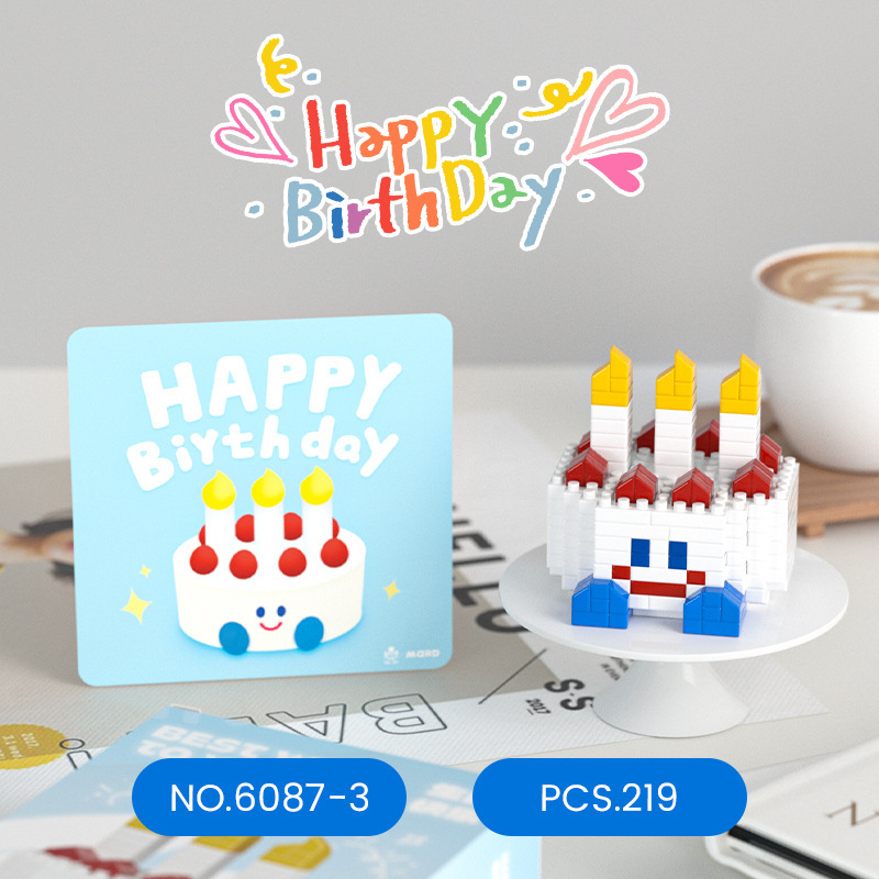 compatible with lego mini luminous birthday cake building blocks small particle assembly educational toys gifts for boys and girls wholesale Application Scenario