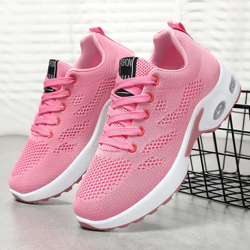women's shoes summer new air cushion shoes lightweight fashion thick bottom foreign trade women's running shoes soft bottom breathable sneakers women details Picture