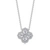 white copper bright clover necklace for women ins style full diamond light luxury high-grade clavicle chain dignified pendant generation hair details Picture