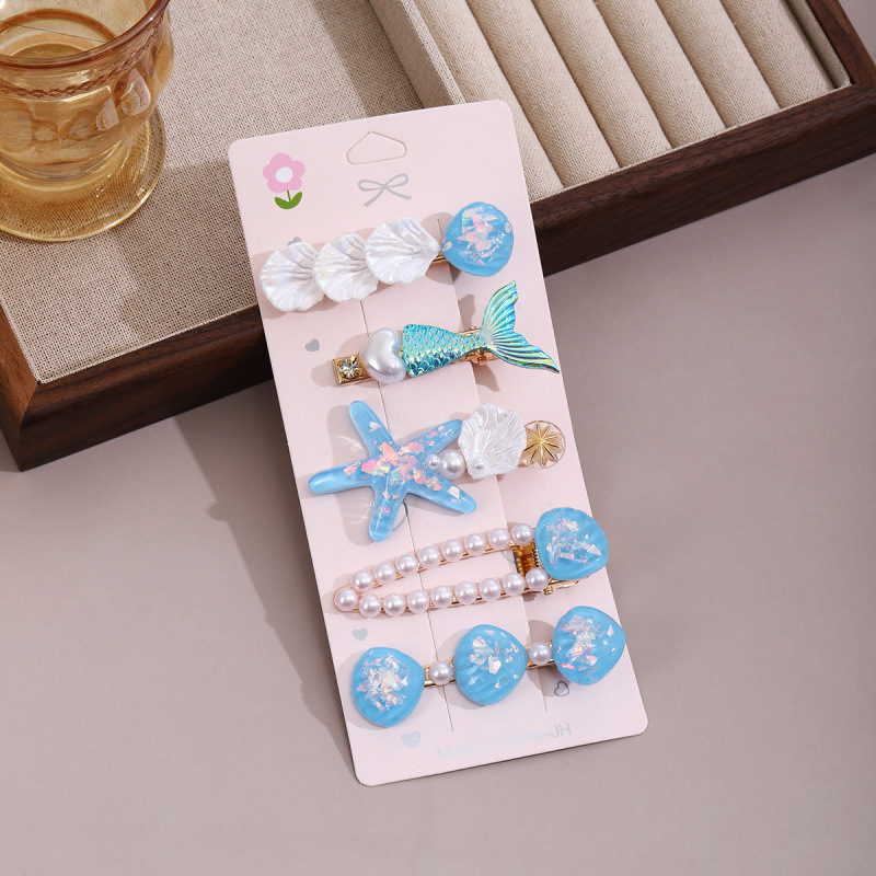 pearl barrettes women's small clip headwear 2023 new internet celebrity side high-end exquisite bangs high-grade hairpin full figure