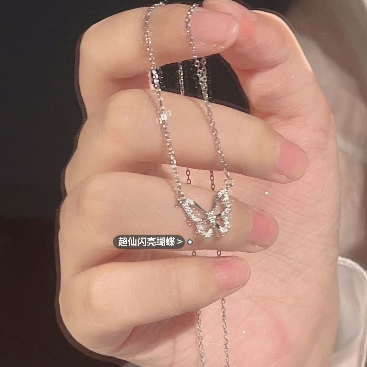 summer sweet five-piece set niche temperament design necklace moonstone light luxury and simplicity all-match necklace clavicle full figure