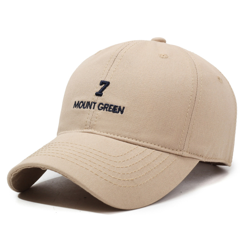 hat spring and autumn men's and women's face-looking small soft top peaked cap outdoor casual sun hat embroidered digital washed baseball cap Application Scenario