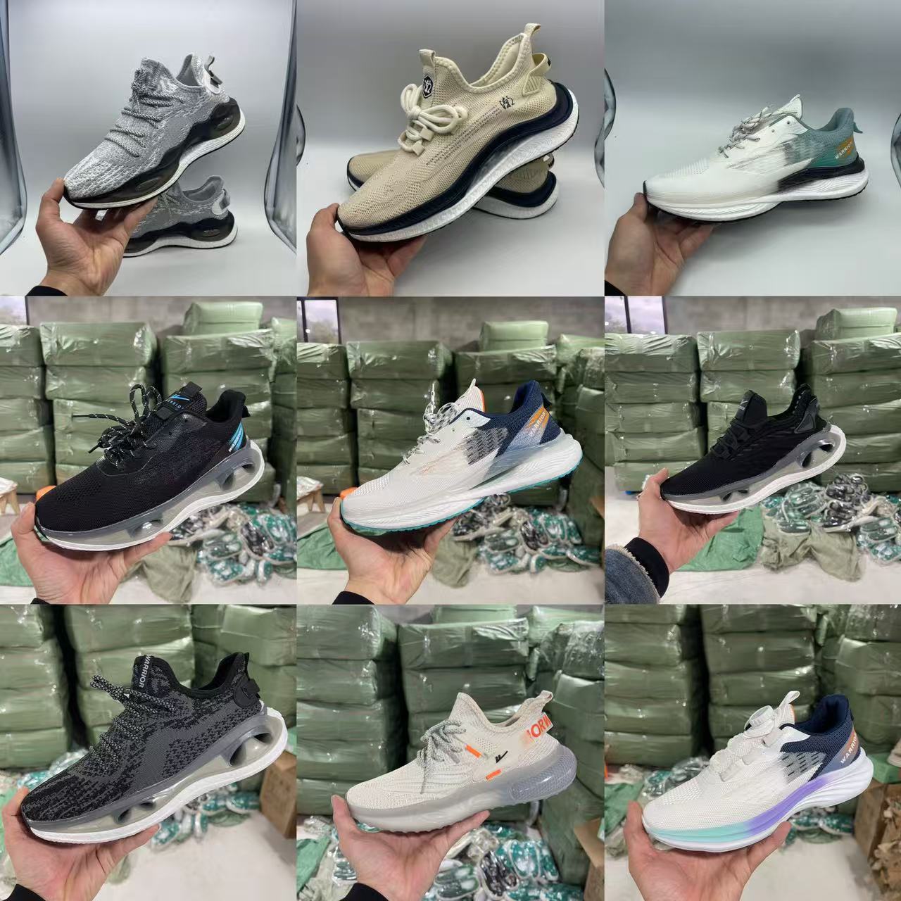 wenzhou shoes women's inventory factory stall supply running volume wholesale women's sports shoes mixed batch dad shoes live clearance full figure