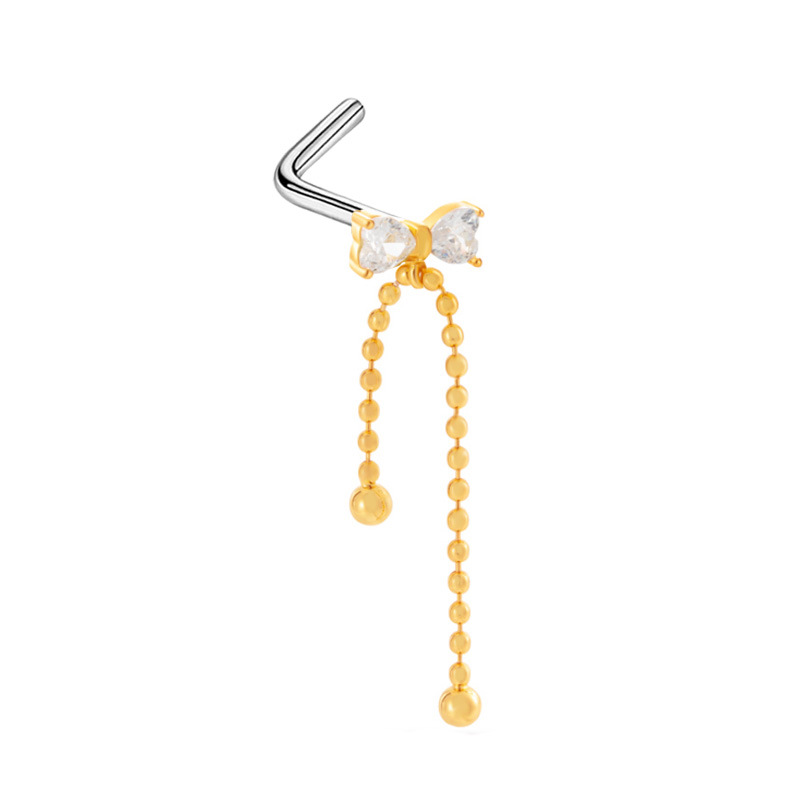 时尚个性穿刺饰品多款多色潮流配饰简约百搭男女通用新款热销鼻钉详情图3