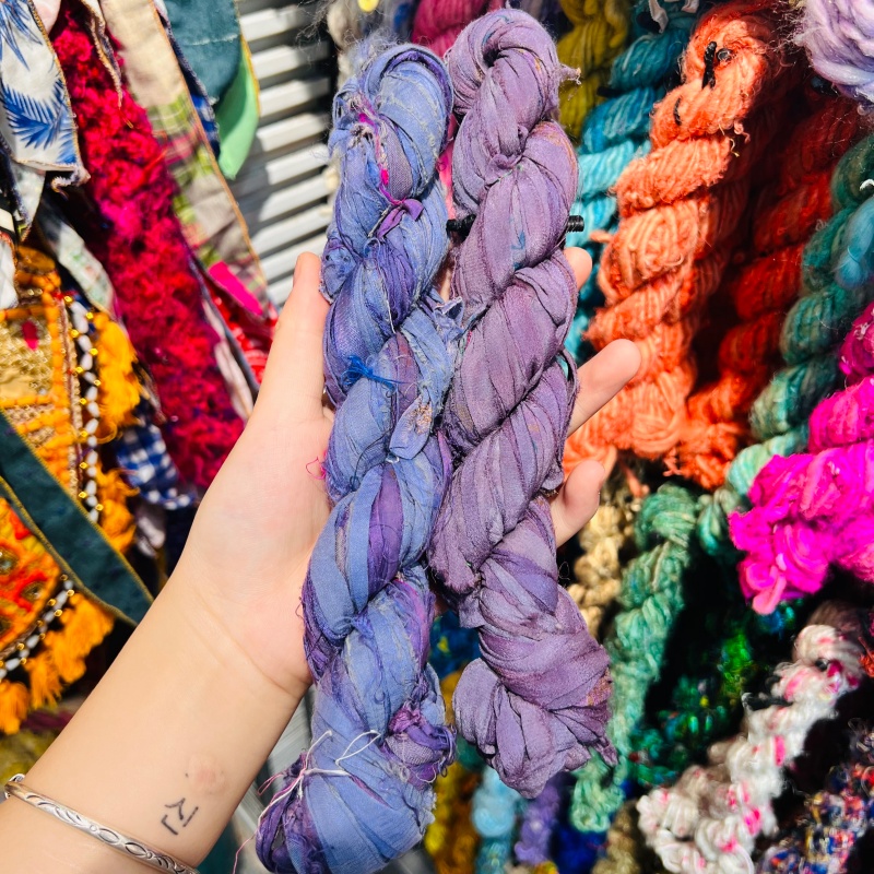 DIY imported new silk yarn, purely handcrafted. DIY accessories, accessories, decorative bags, necklaces, bracelets, circumference 4