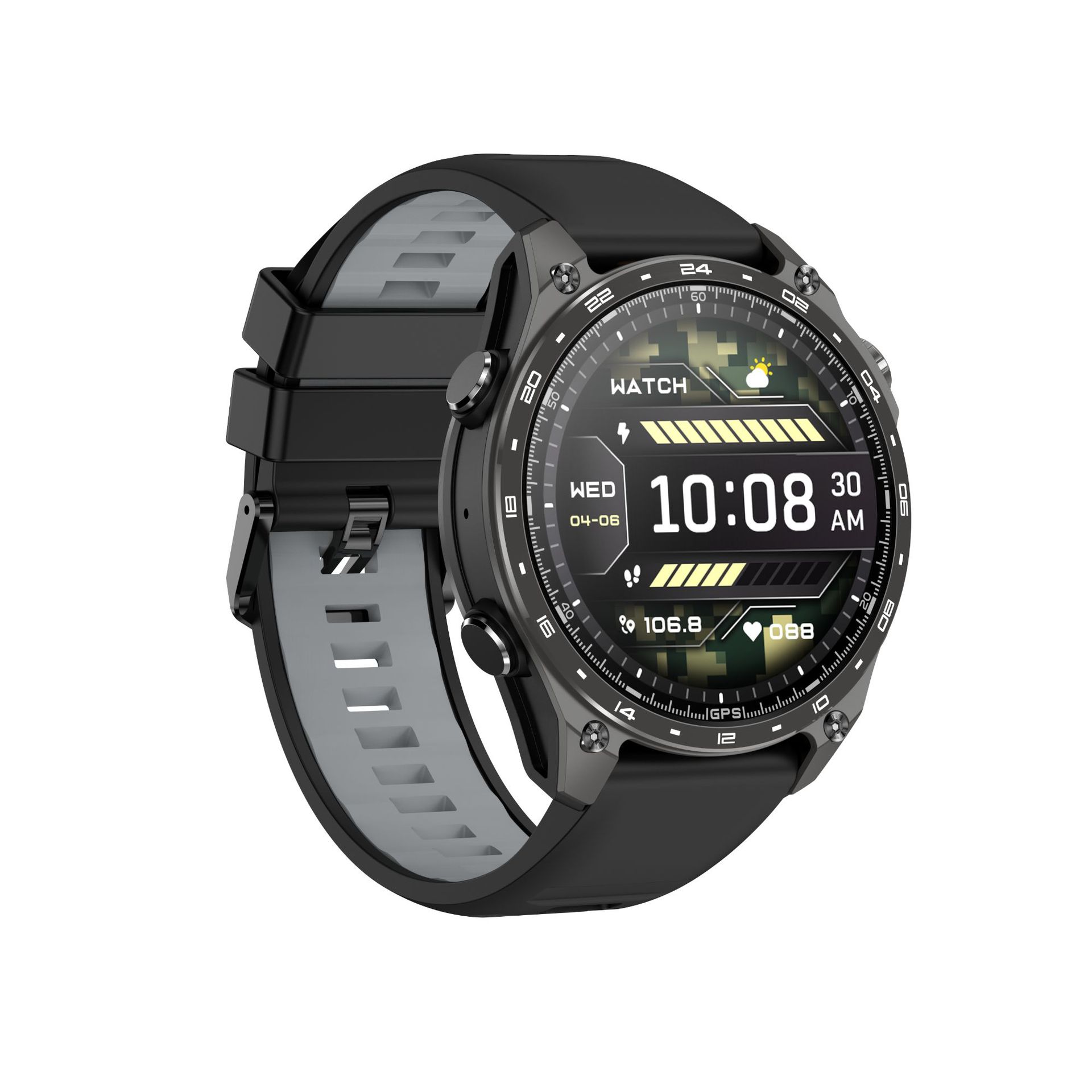 hd300pro offline map 4gb large memory application market 3atm waterproof amoled bluetooth smart watch details Picture