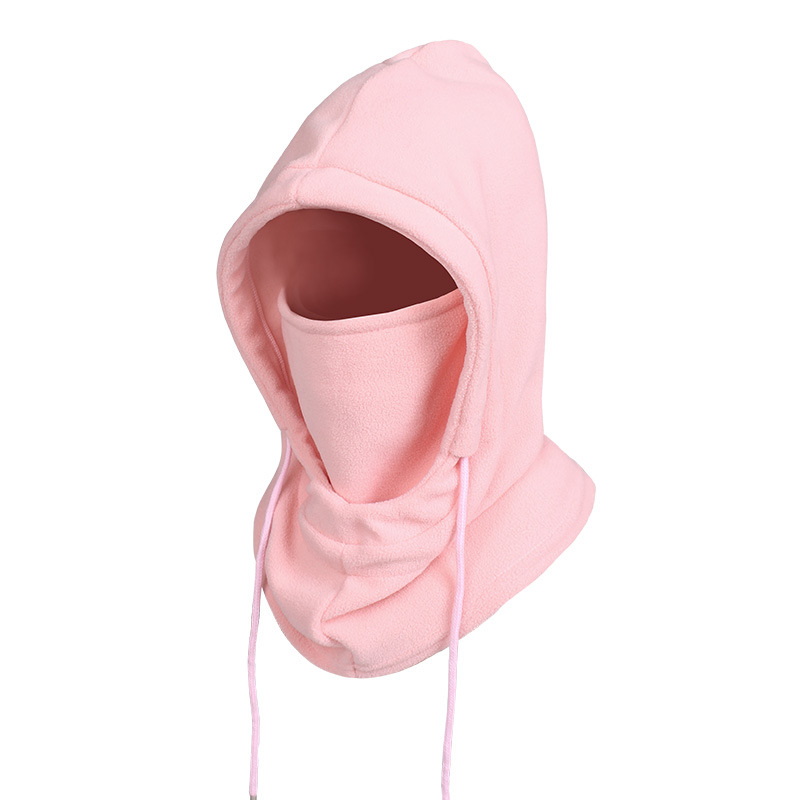 winter warm hat men's face protection face mask scarf wind-proof and cold protection one-piece fleece hood cycling skiing sleeve cap Specification drawing