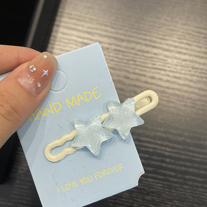 cute cloud barrettes female xingx side bang clip children duckbill clip son small jaw clip hair clip headdress details Picture