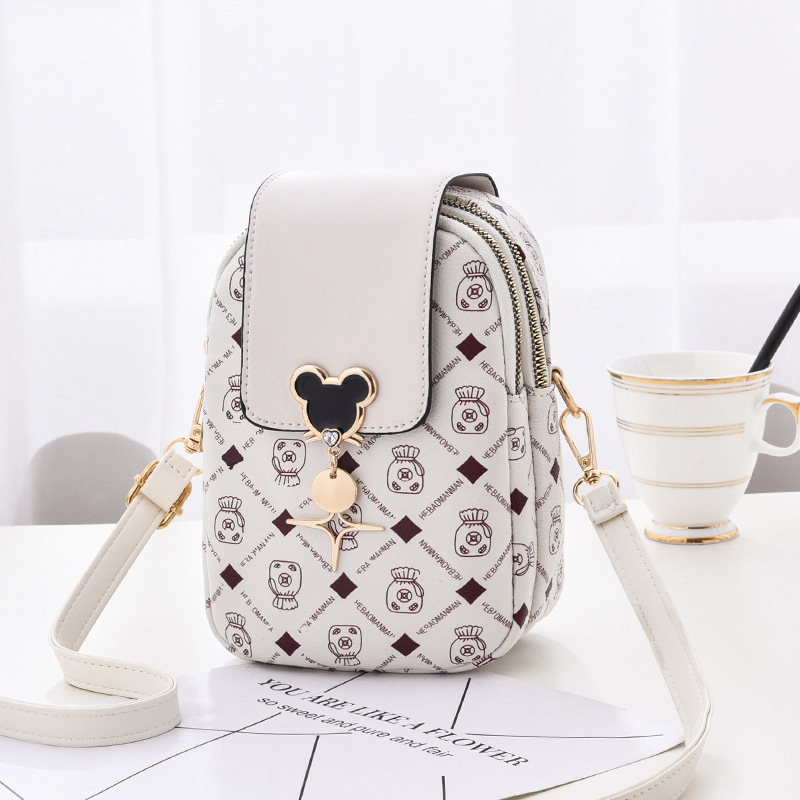 high-grade bag for women 2025 new fashion messenger bag mini phone bag soft leather multi-layer shoulder small square bag for women Application Scenario