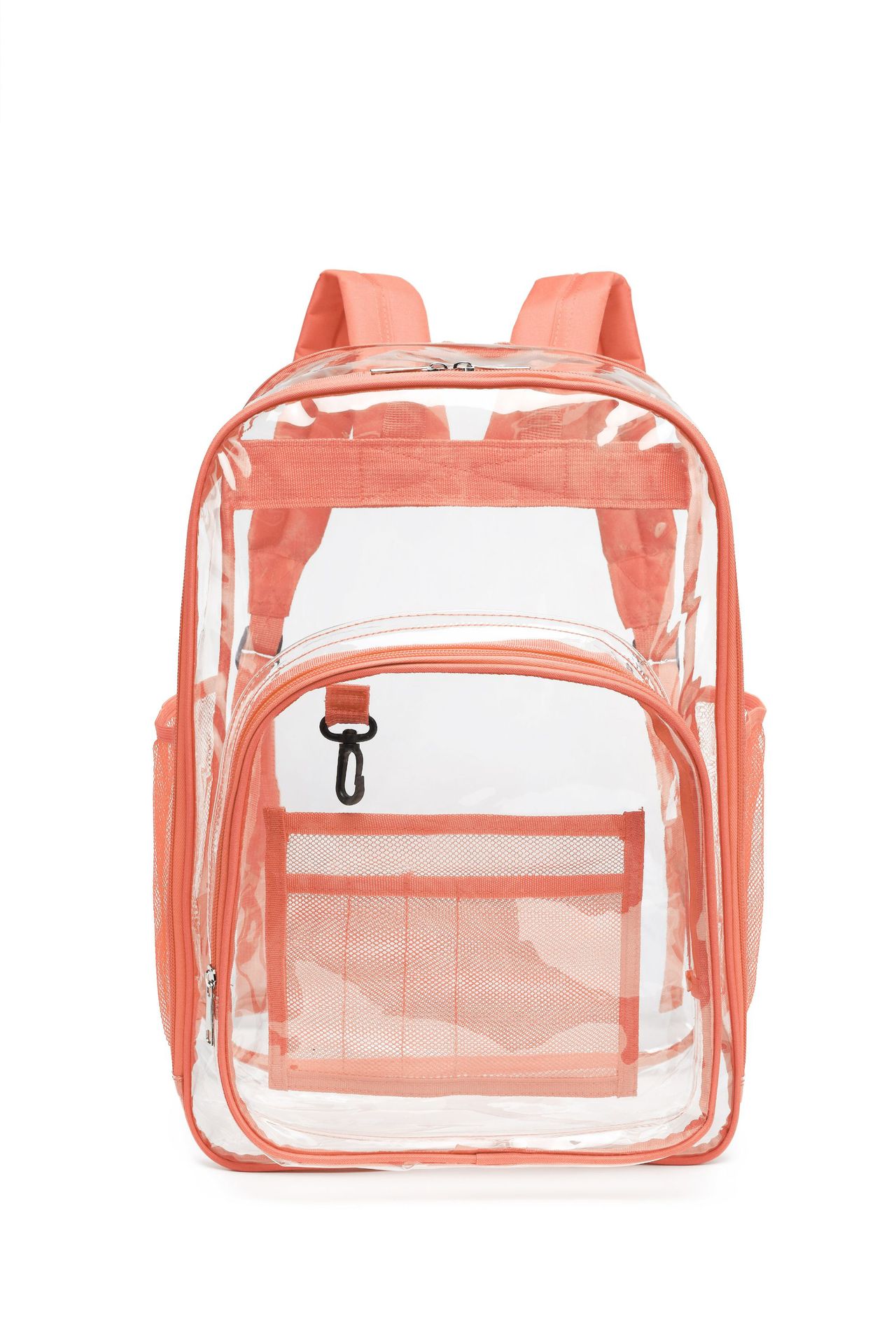 transparent backpack thickened pvc cross-border large capacity student schoolbag backpack waterproof outdoor travel logo details Picture