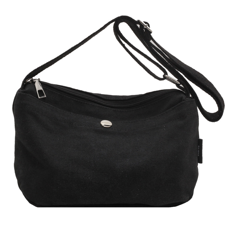 one piece dropshipping simple fashion in europe and america one-shoulder small cloth bag female college student shopping leisure canvas messenger bag Application Scenario