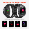 s320b smart watch bluetooth calling flashlight music play heart rate watch men's three-proof cross-border foreign trade details Picture