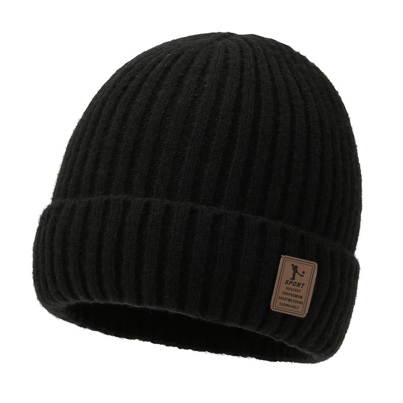 men's hat winter youth warm thickened knitting woolen cap korean style trendy fleece-lined autumn and winter cotton-padded cap cold-proof pullover Application Scenario