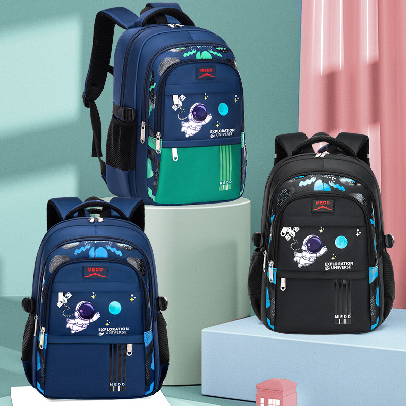 new primary school student schoolbag burden-reducing spine protection large capacity lightweight 1-3-6 grade waterproof children backpack full figure